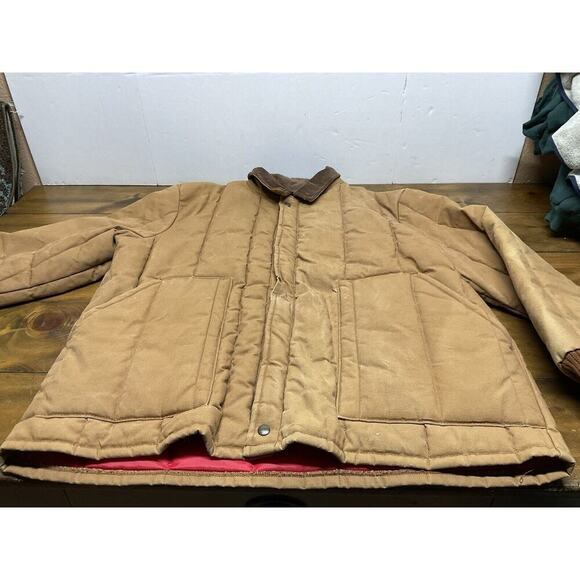 Walls Outdoors Men's 2XL Quilted Work Jacket Zipper Front Distressed - Picture 6 of 16